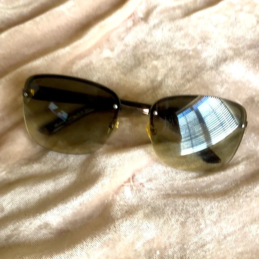 Gucci Brown Tortoiseshell Authentic  Unisex Aviator Sunglasses, Green Tint Lense - Picture 3 of 8